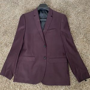 Skinny Fit Maroon Suit